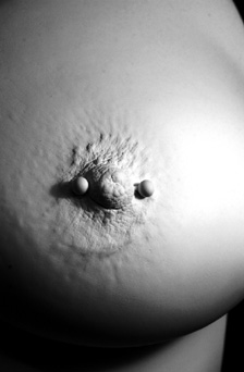 Detail of Nipple Ring Erotic Casting